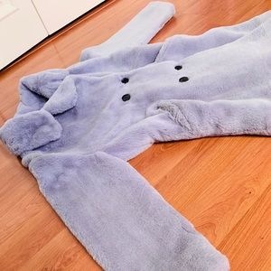 Fluffy purple trench coat (BCBGMaxArzia) (Lilac)